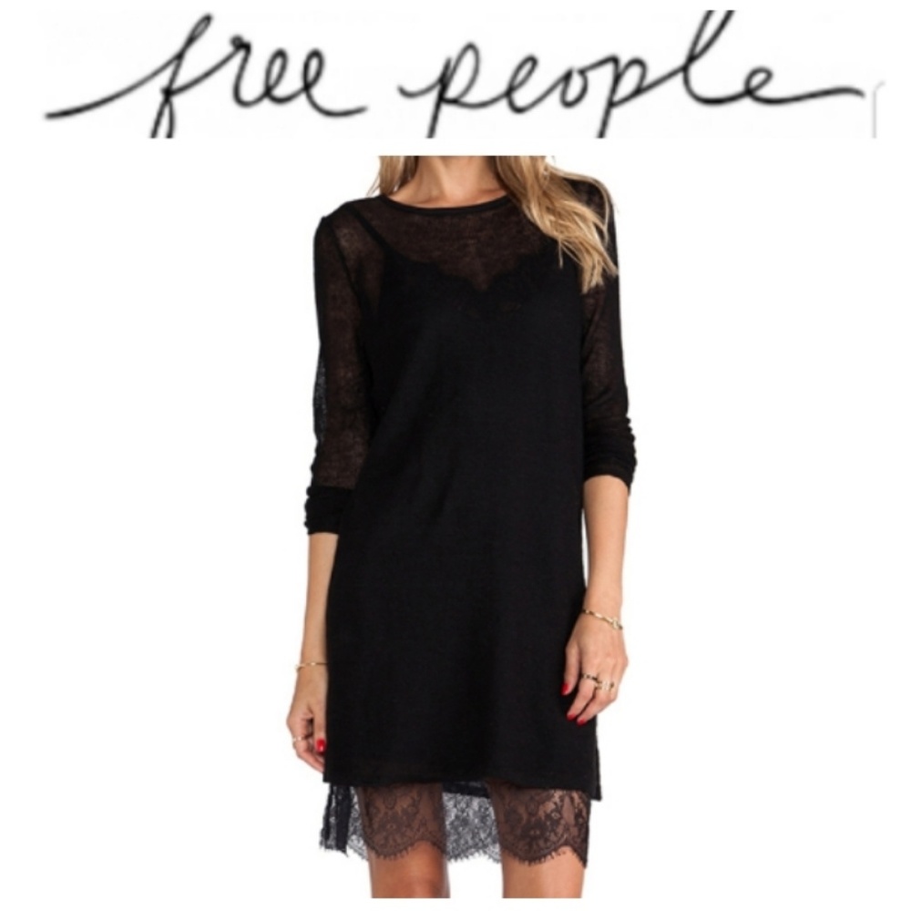 NWT Free People "Jane Eyre Twofer Sweater Dress"